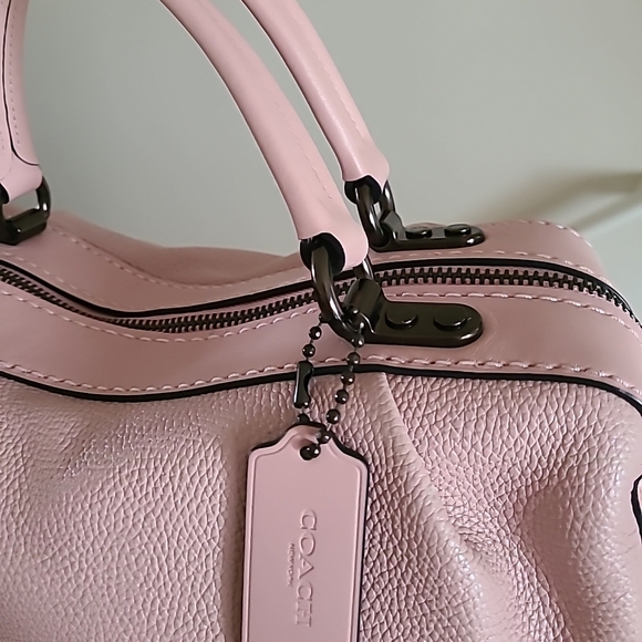 Coach  Pink Leather Satchel /crossbody bag - Picture 9 of 12